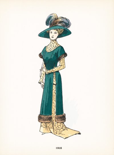 Moda femminile, 1908 da French School