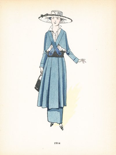 Moda femminile, 1914 da French School