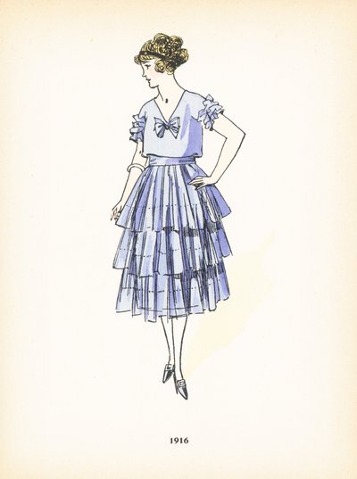 Moda femminile, 1916 da French School