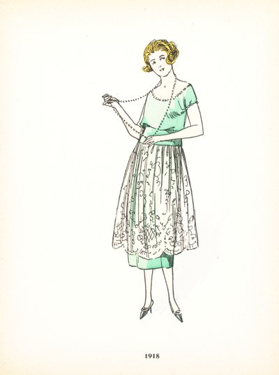 Moda femminile, 1918 da French School