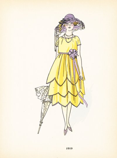 Moda femminile, 1919 da French School
