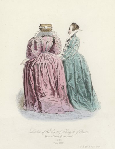 Dame della corte di Enrico III di Francia da French School