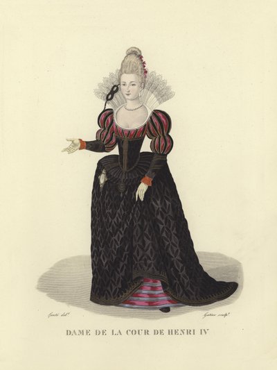 Dama della corte di Enrico IV di Francia da French School