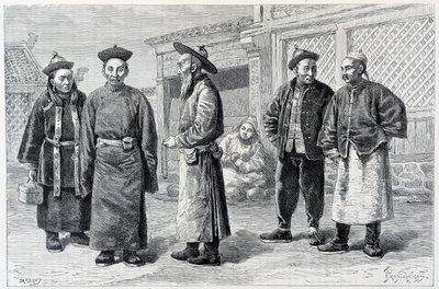 Lama e Mongoli di Ala-Chan - in "Le Tour du Monde", 2° semestre 1887 da French School