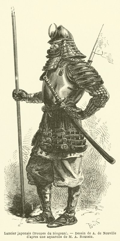 Lanciere giapponese, truppe dello Shogun da French School