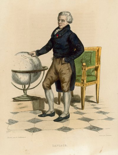 Laplace (incisione colorata) da French School