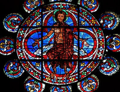 Giudizio Universale: Cristo - mostra le ferite della Crocifissione da French School