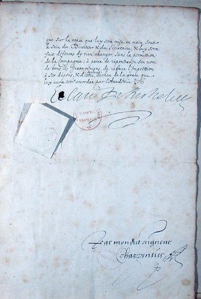 Ultima pagina degli statuti dell
