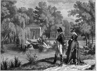 Ultimo soggiorno di Napoleone al Palazzo della Malmaison - ultima visita di Napoleone e della regina Ortensia a La Malmaison, giugno 1815 - in "Histoire de l