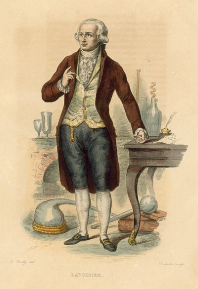Lavoisier (incisione colorata) da French School