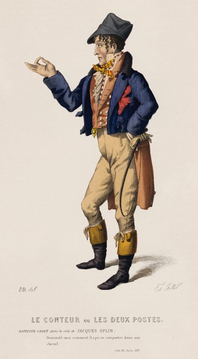 Il Narratore o Le Due Poste, Atto III, Scena XIII da French School