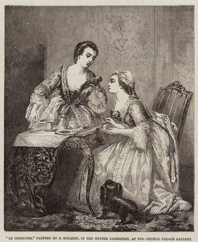 Le Dejeuner (incisione) da French School