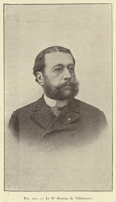 Il Dr Hureau de Villeneuve (incisione) da French School