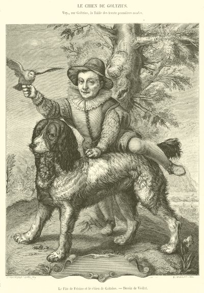 Il figlio di Frisius e il cane di Goltzius da French School