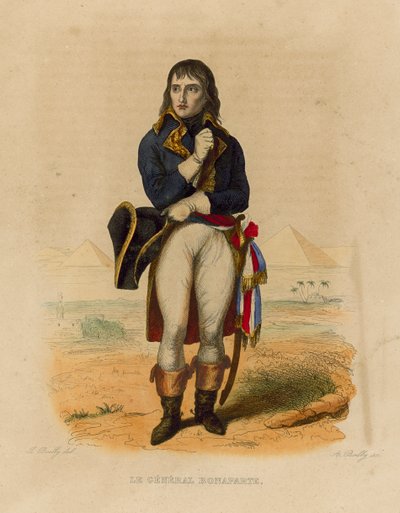 Il Generale Bonaparte (incisione colorata) da French School