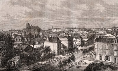 Le Mans - Paesi della Loira - incisione in 