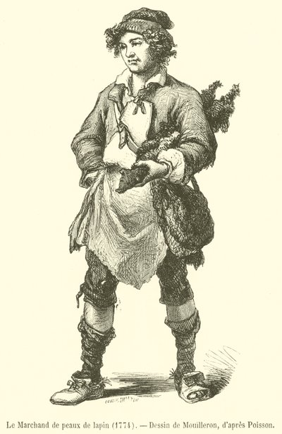 Il Mercante di pelli di coniglio da French School