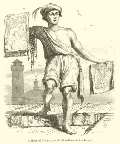 Il venditore di immagini da French School