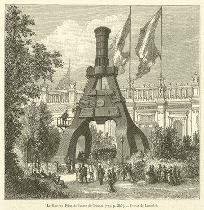 Il martello a vapore della fabbrica di Creusot da French School