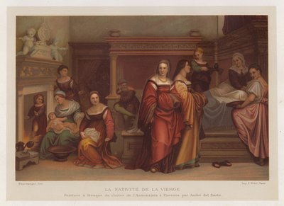 La Natività della Vergine, affresco del chiostro dell