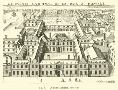 Il Palais-Cardinal, verso il 1638 da French School
