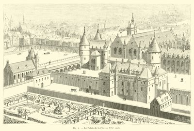 Il Palazzo della Cité nel XIV secolo da French School