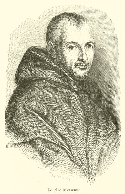 Le Pere Mersenne (incisione) da French School