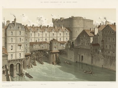 Il Petit-Châtelet e il Petit-Pont, 1717 da French School