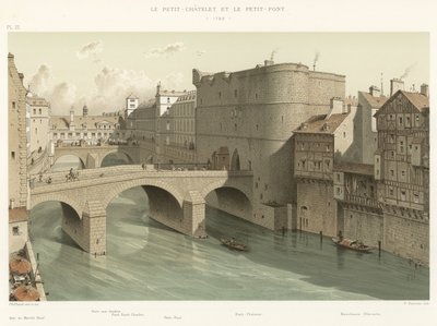 Il Petit-Châtelet e il Petit-Pont, 1780 da French School