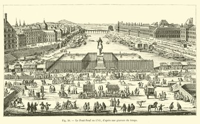 Il Pont-Neuf nel 1702, da un