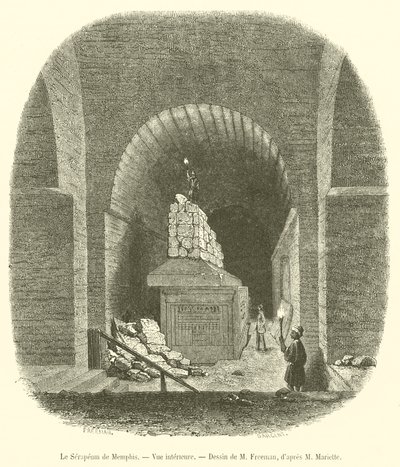 Il Serapeo di Menfi, Veduta interna da French School