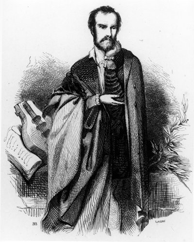 Le Tasse, frontespizio di Gerusalemme Liberata di Torquato Tasso, edizione del 1841 da French School