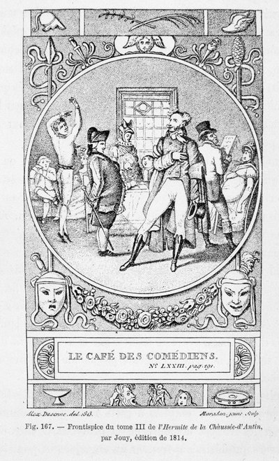 Il caffè dei Commedianti, frontespizio del Volume III di "L