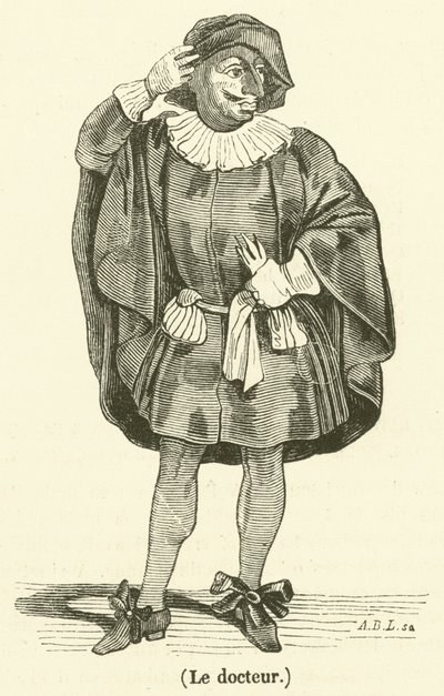 Il dottore (incisione) da French School
