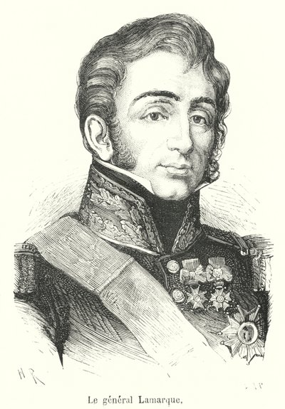 Il generale Lamarque (incisione) da French School