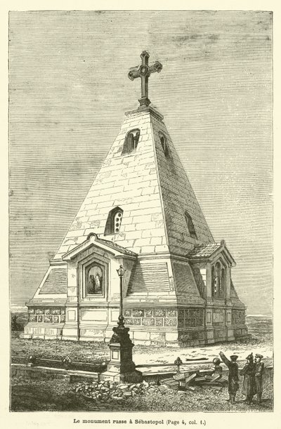 Le monument russe a Sebastopol da French School