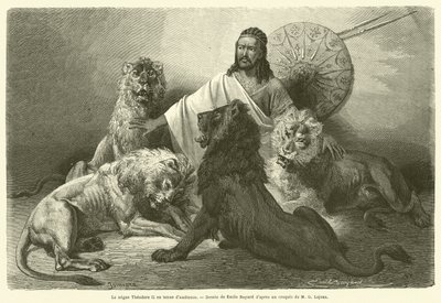 Il negus Teodoro II in abito da udienza da French School