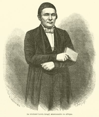 Il reverendo Lewis Krapf, missionario in Africa da French School