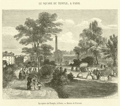 Le square du Temple, a Parigi da French School