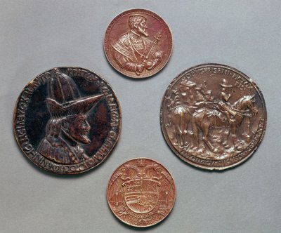 Sinistra e Destra: verso = Giovanni Paleologo, recto = Effigie Equestre dell