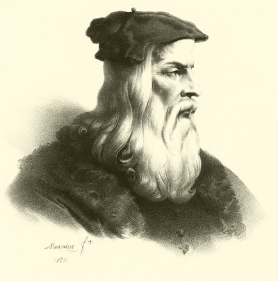 Ritratto di Leonardo Da Vinci da French School