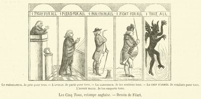 Le Cinque Torri, stampa inglese (incisione) da French School