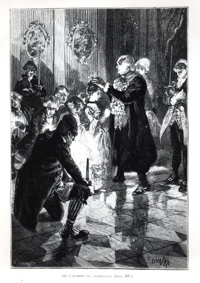 Les Colombes de Cagliostro, illustrazione da Les Merveilles de la Science di Louis Figuier (1819-94) pubblicato a Parigi, 1893 da French School