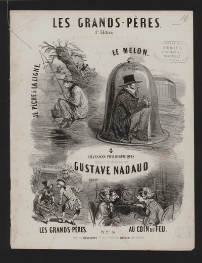 Les Grand Peres, quattro canzoni filosofiche di Gustave Nadaud da French School