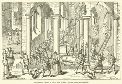 Gli iconoclasti, ad Anversa, nel 1566 da French School
