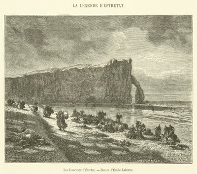 Le lavandaie di Etretat da French School