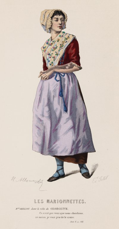 Les Marionnettes, Atto V, Sc VIII da French School