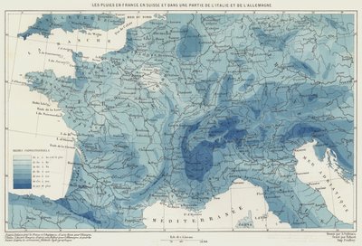Le piogge in Francia, Svizzera e in parte dell