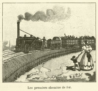 Les premiers chemins de fer da French School