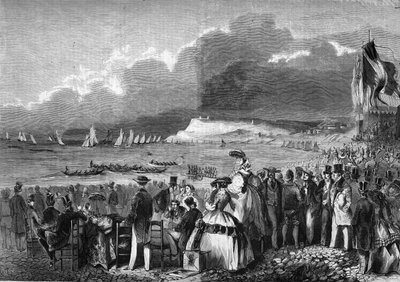 Le regate di Le Havre nel 1857 da French School